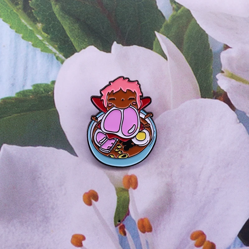 Милая брошь Ponyo pin Ramen ham Ghibli anime fandom|Броши| |
