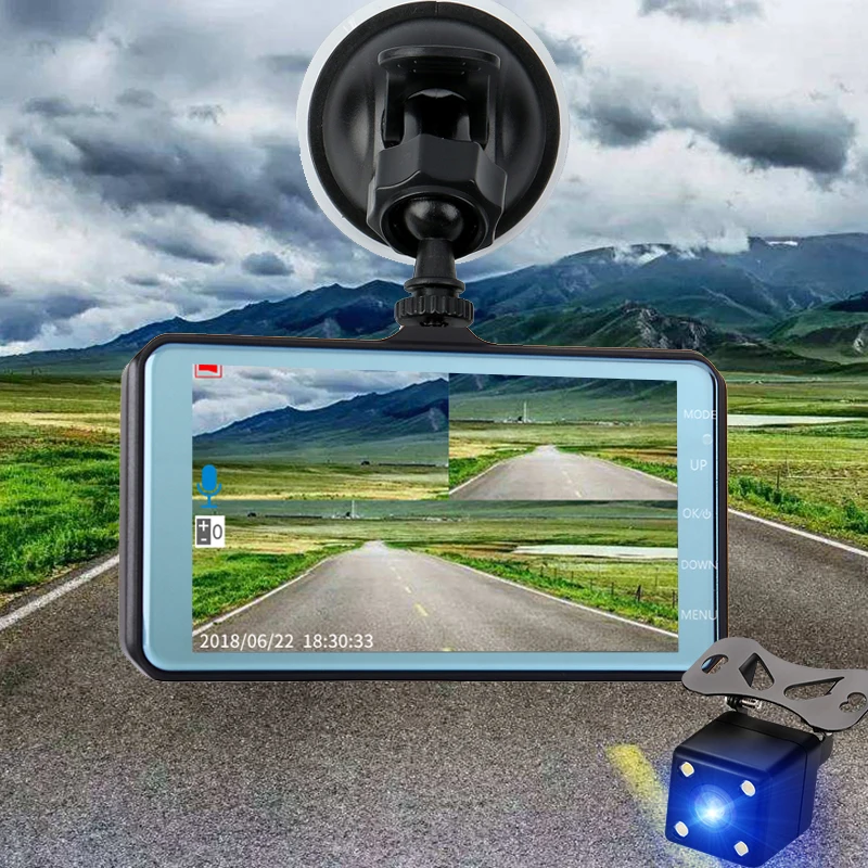 Видеорегистратор YEBIGO 4 дюйма Full HD 1080P ночное видение 0 дюйма|Видеорегистраторы| |