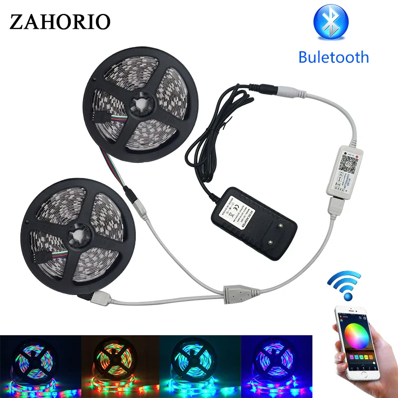 Фото Bluetooth контроль 5 м 10 2835 не водонепроницаемый 5050 Светодиодный светильник гибкий Bluetooth контроль 5 м 10 2835 не водонепроницаемый 5050 Светодиодный светильник гибкий