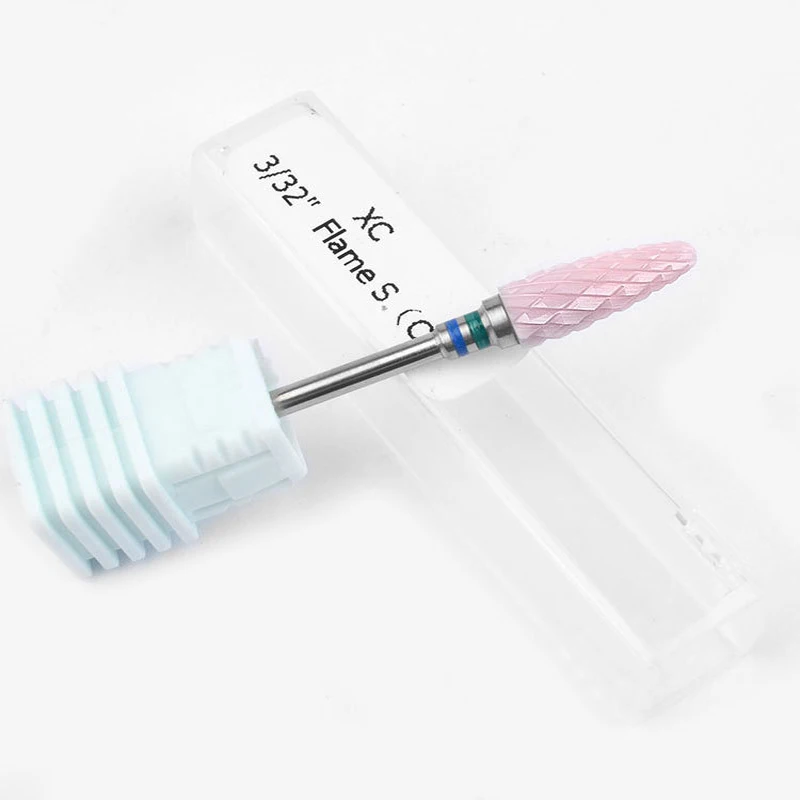 Ceramic And Tungsten Nail Drill Bit Pink For Electric Nail Drill Manicure Machine Cutter Bit Accessory images - 6
