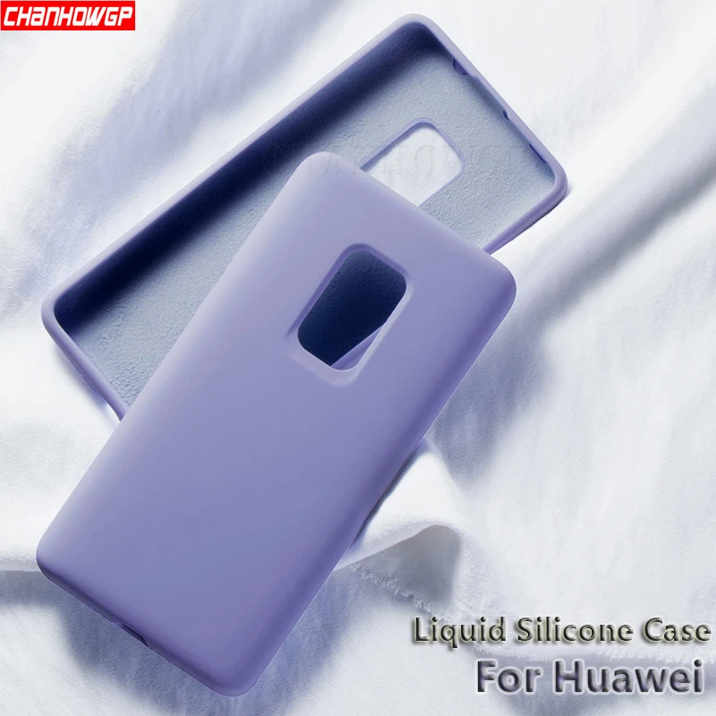 Гибкий жидкий силиконовый чехол для huawei Honor 10i 10 Lite 8S 8X mate 20 P30 P20 P Smart Plus Y5 Y6 Y7 Pro Y9 2019