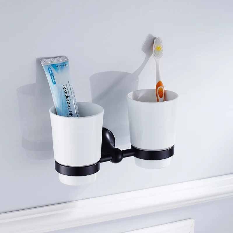 Набор черных фурнитуры для крючков вешалка полотенец из твердой латуни полки