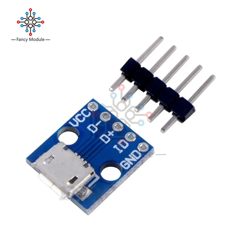 

10 шт., CJMCU микро USB плата, адаптер питания 5 В, коммутационный интерфейсный модуль для Arduino