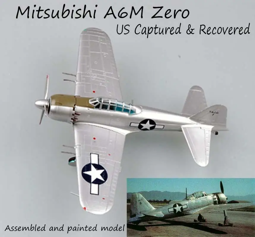 WW2 Mitsubishi A6M5c Zero US recoved classic plane aircraft diecast легкая модель| |