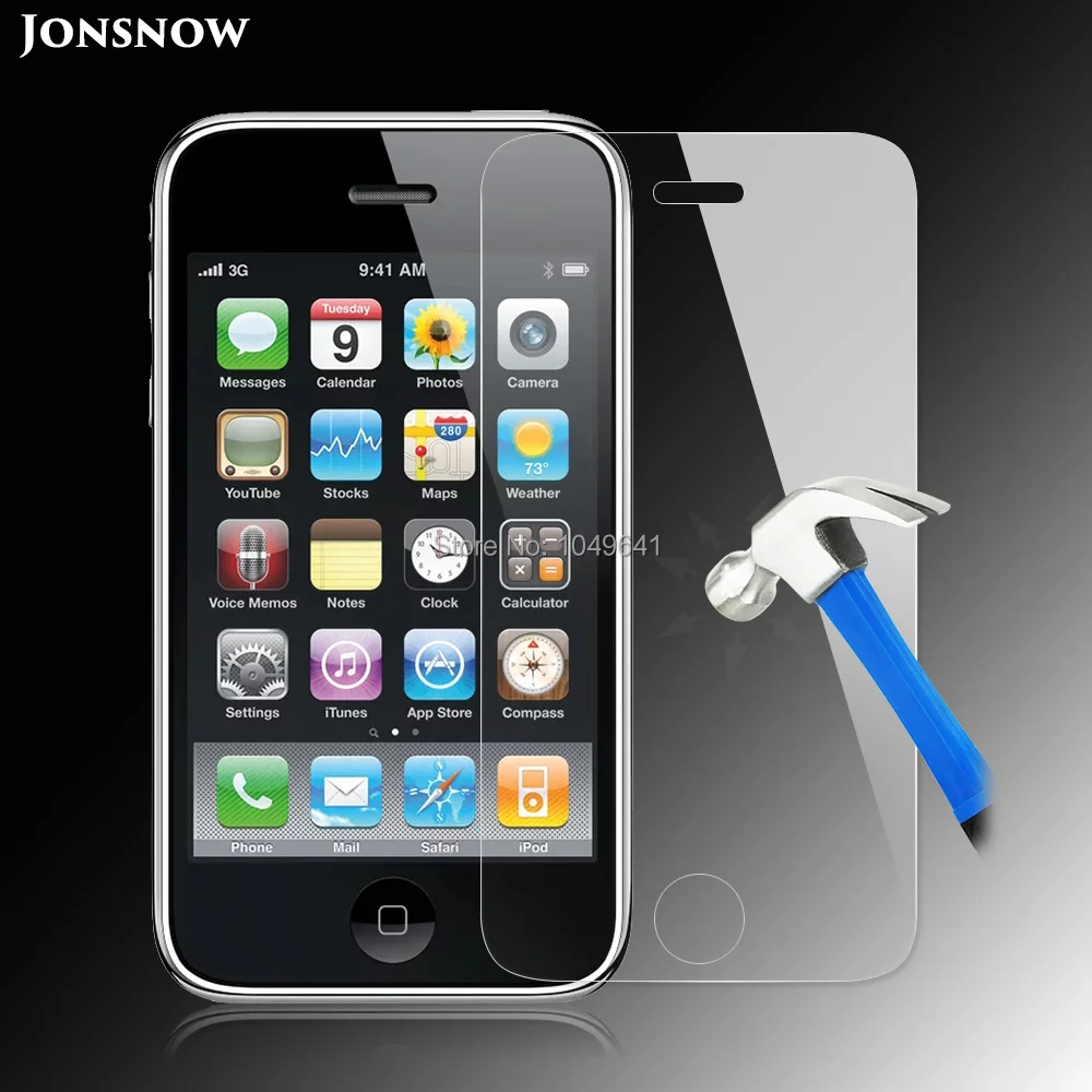 JONSNOW пленка из закаленного стекла для iPhone 3GS 9 H 2.5D Передняя ЖК Взрывозащищенная