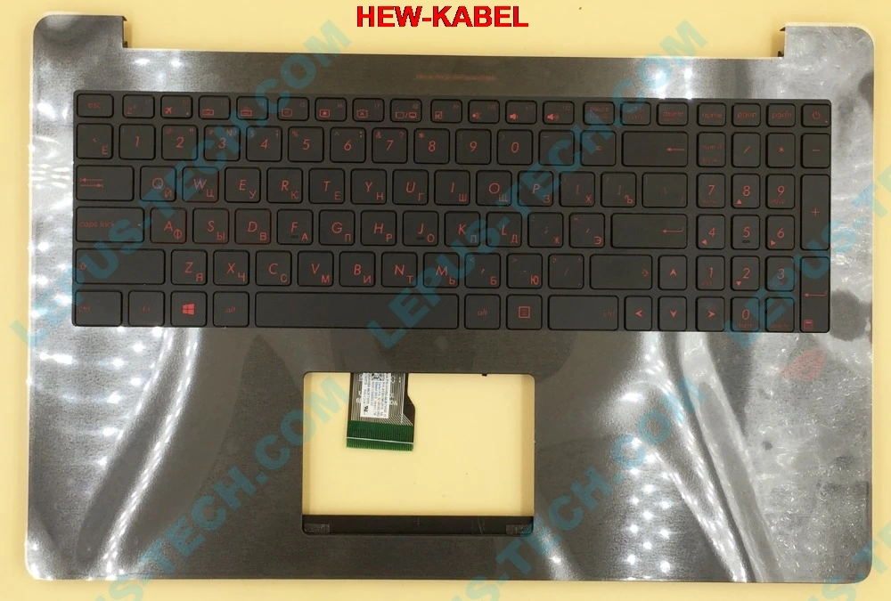 Русская русская клавиатура с подсветкой для ASUS ROG N501 N501JW G501 G501JW G501VW верхний корпус