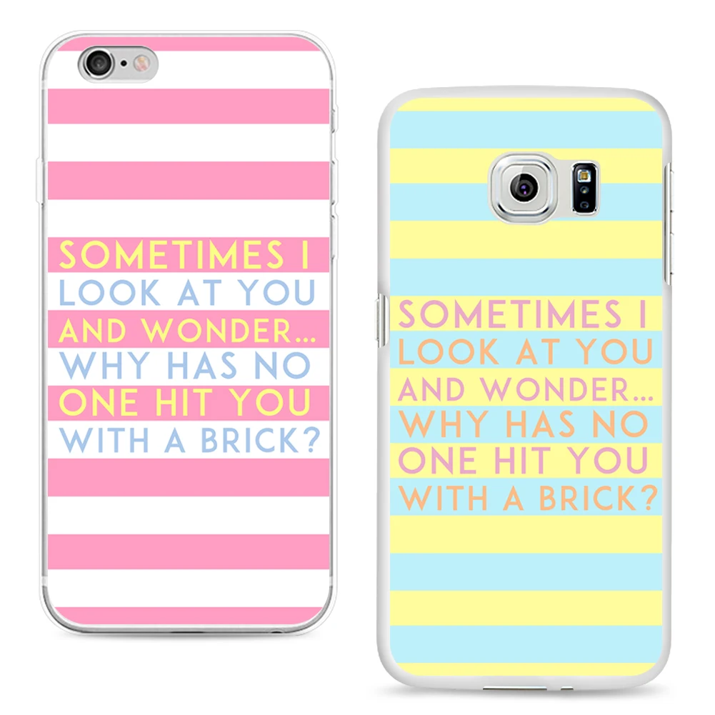 Полоску хит вы с кирпич Забавный принт чехол для Samsung S5 S6|print case|case coversamsung s5 |
