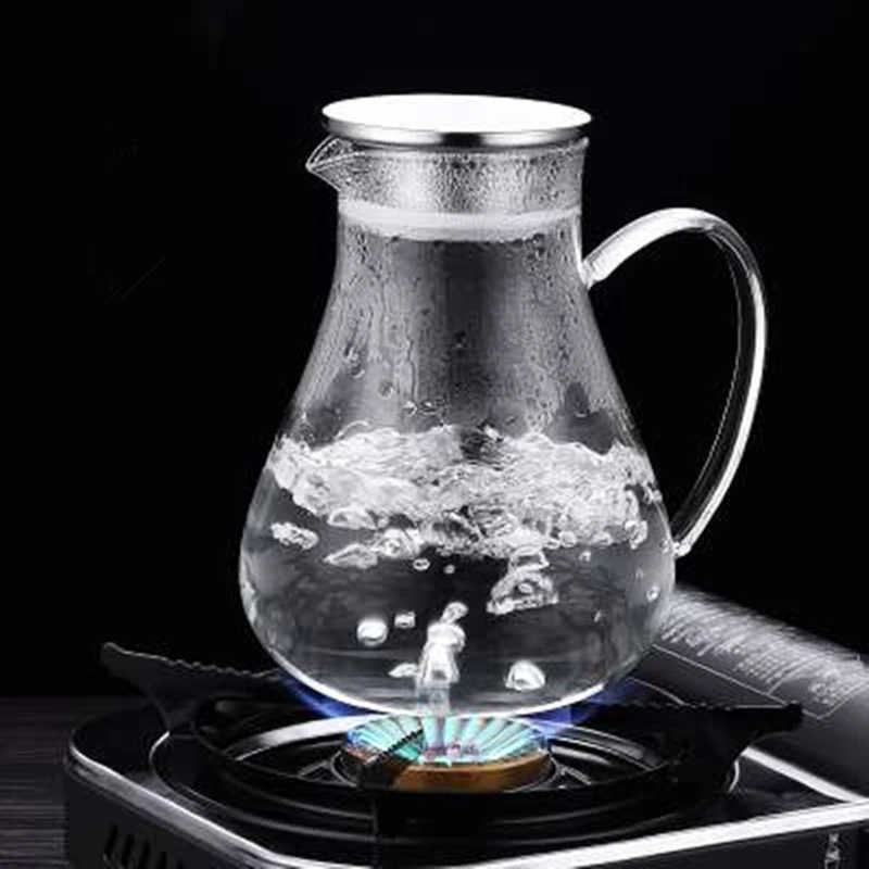 1.9л нагреваемый стеклянный чайник для воды чайный графин кувшин сока контейнер