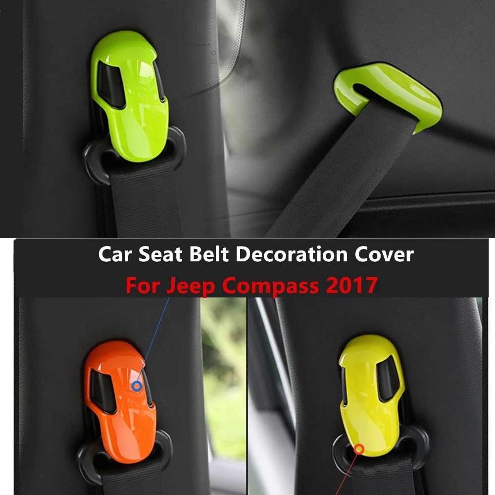 Для Jeep Compass 2017 2018 автомобильный регулятор ремня безопасности украшения отделка ABS