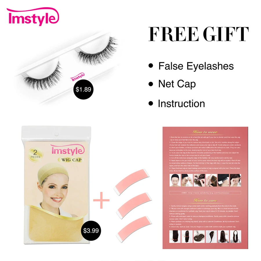 Imstyle Ombre розовый парик короткие парики с волнистыми волосами косплей