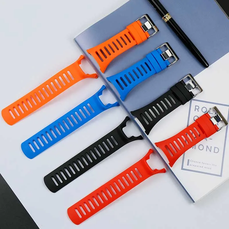

High quality rubber men's watch strap for SUUNTO expand wild series 1 2 3 generation ladies waterproof sports strap accessories
