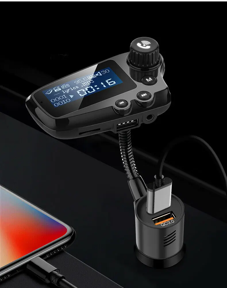Беспроводной Bluetooth Автомобильный MP3 плеер Handsfree автомобильный комплект TF fm