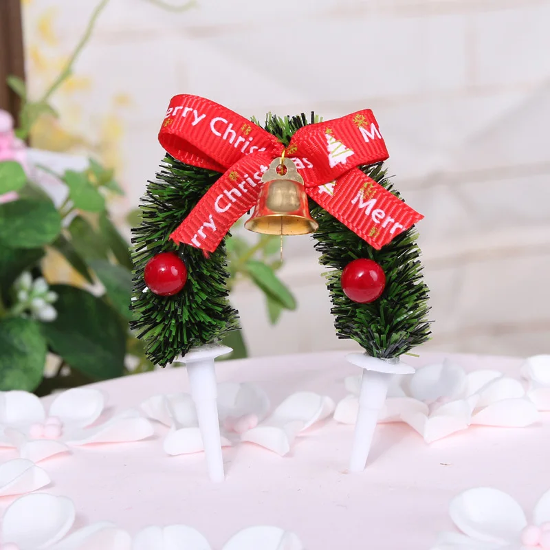 Merry Рождественский капкейк Торт Топперы вставка для торта флаги рождественской