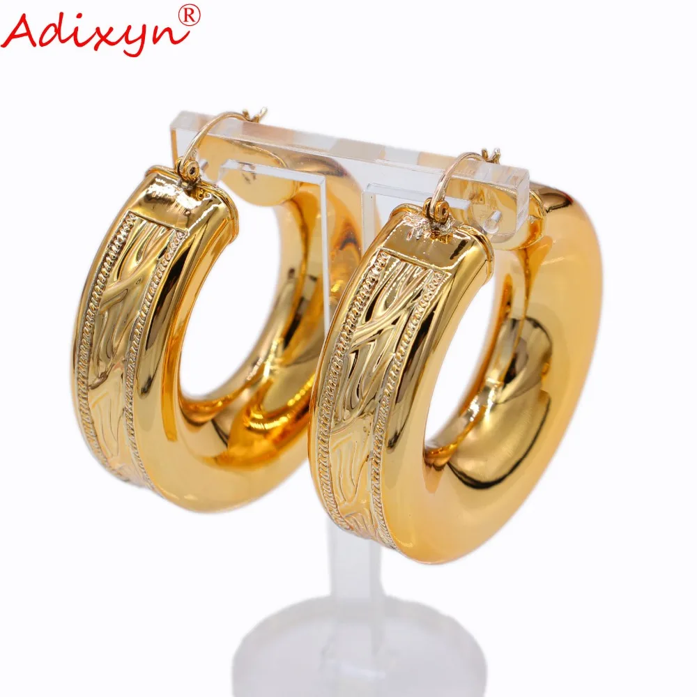 Adixyn гладкие серьги для женщин цвета розового золота/медные ювелирные изделия