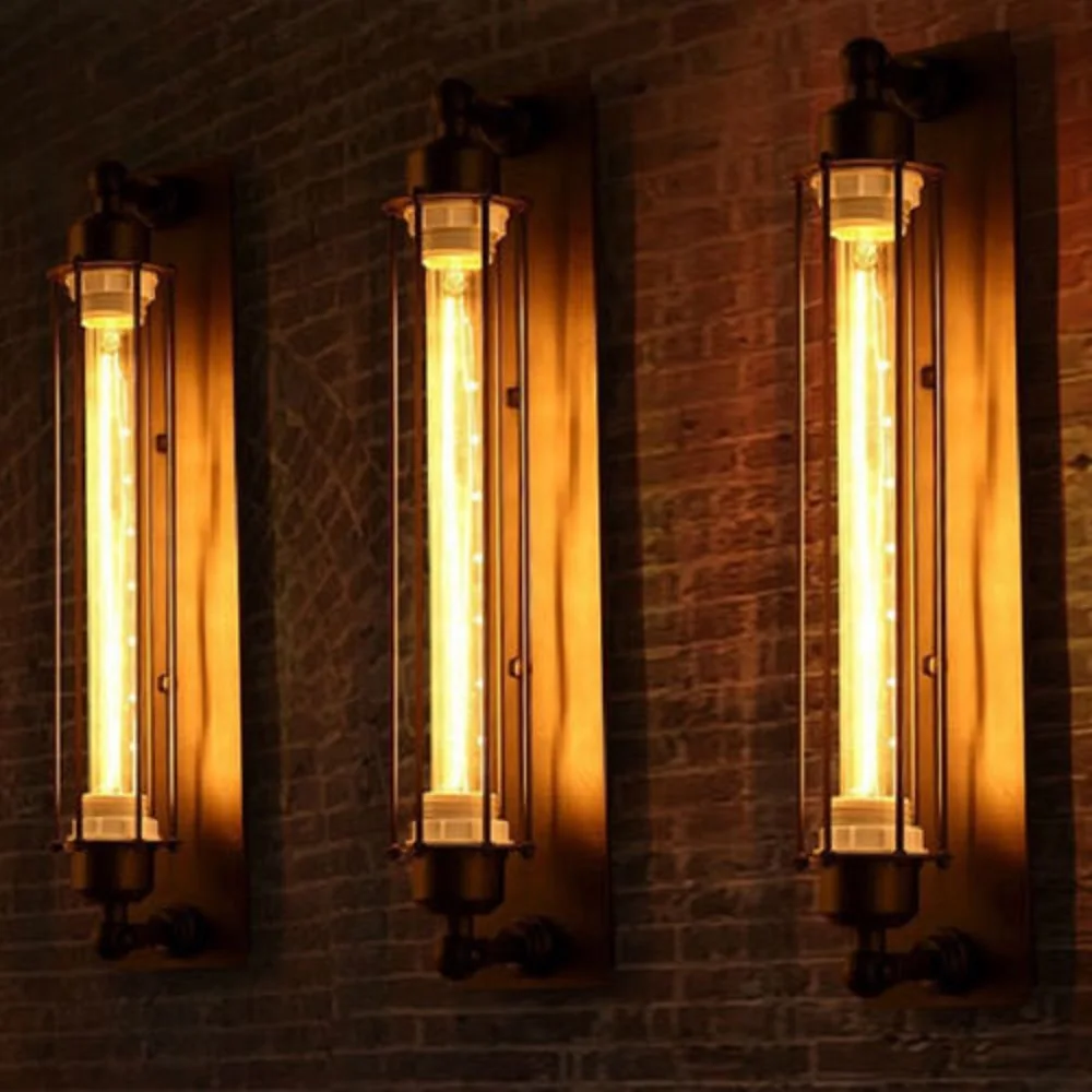 WOXOYOZO Vintage Industrial Wall Lamps Loft American Light Home Decor Lighting Fixtures For Corridor Aisle E27 110/240V | Лампы и
