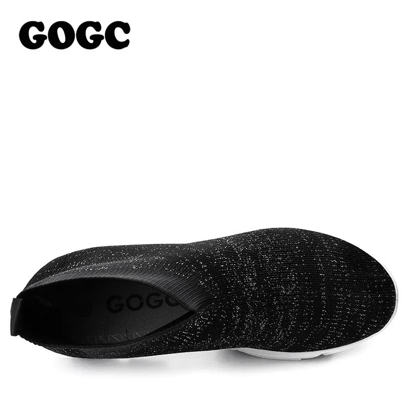 GOGC/летние женские кроссовки Женская дышащая обувь с вязаным верхом Женские носки