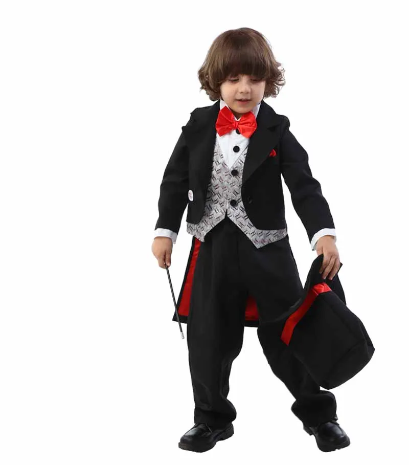 Toddler Boys Magic Magician Costume Halloween Cosplay For Childrens Fancy Dress Plus Size Xs-2XL | Тематическая одежда и