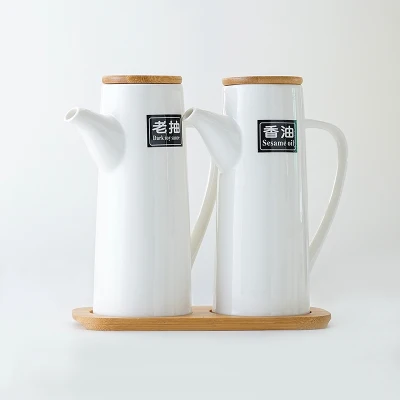 2bottle Бутылка для уксуса Чили jar коммерческий масляный бак бутылка с соевым соусом бутылка для уксуса бутылка для масла набор бытовой кухонной утвари резервуар для масла - Цвет: 2bottle