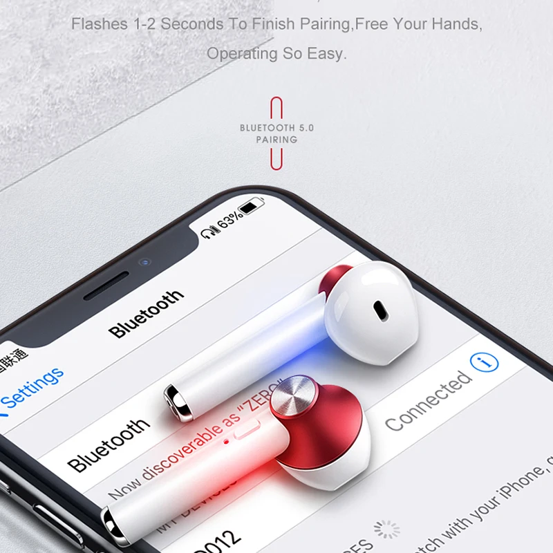 TWS 5 0 bluetooth наушники вкладыши беспроводная гарнитура беспроводные