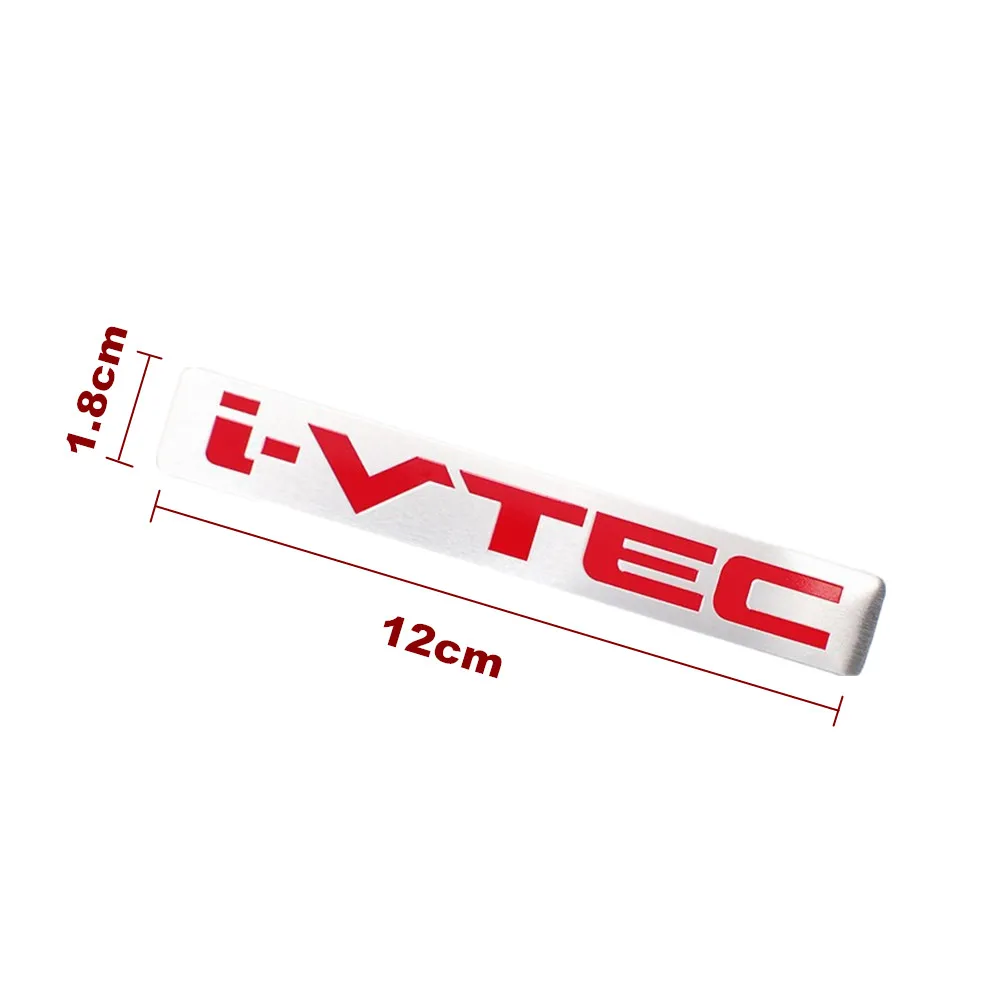 2 шт. Алюминиевые наклейки i VTEC iVTEC 12x1 8 см для японских C * V X H Ac F Od St Cr Gr CI El Sp r Ja