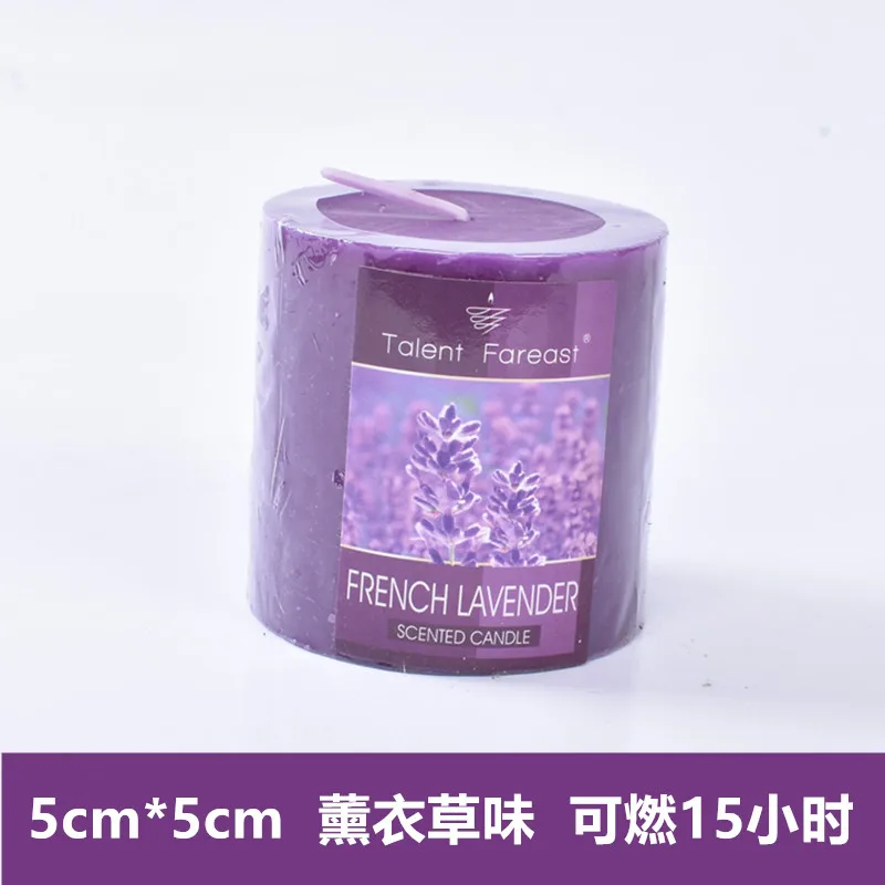 Домашняя Scentend свеча, рождественские свечи на день рождения, свадебные декорации, романтические свечи, Подарочные свечи, восковые свечи WZE003 - Цвет: lavender 5x5cm