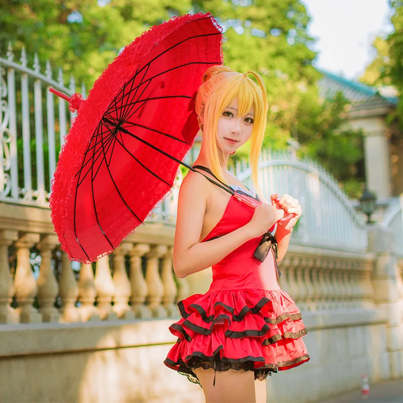 Fate grand order Косплей тиран Nero saber купальник |