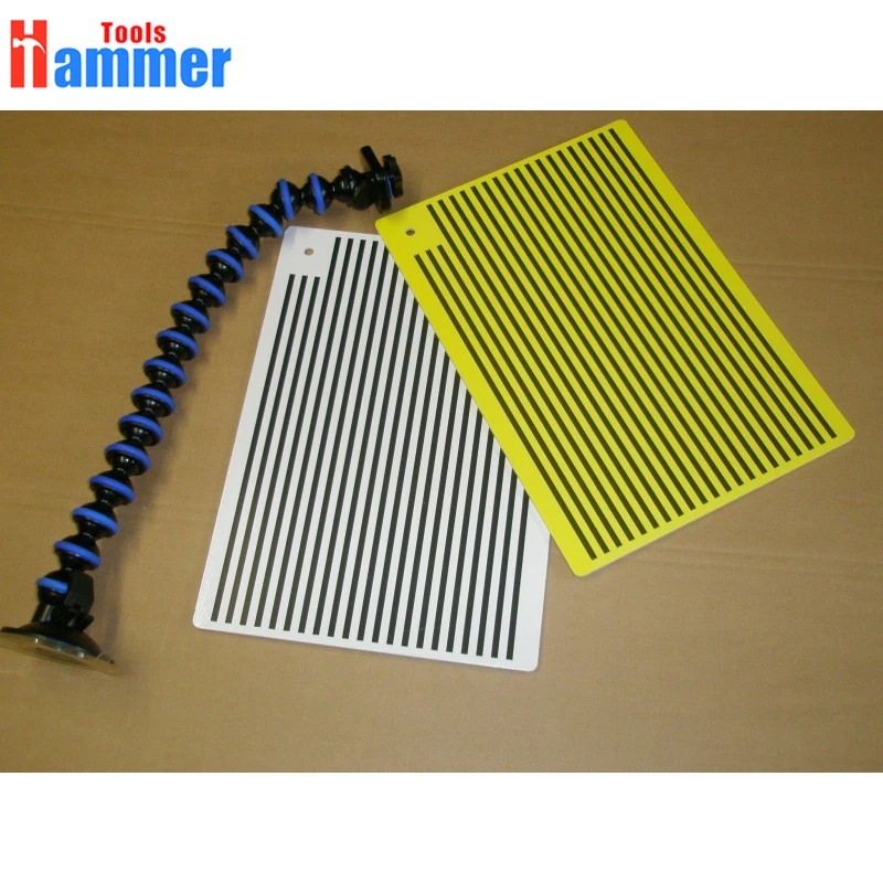 Hammer tools Super White and Yellow PDR Lined Dent Board Reflector Replaces Portable Light|replacement tools|hammer tooldent board |