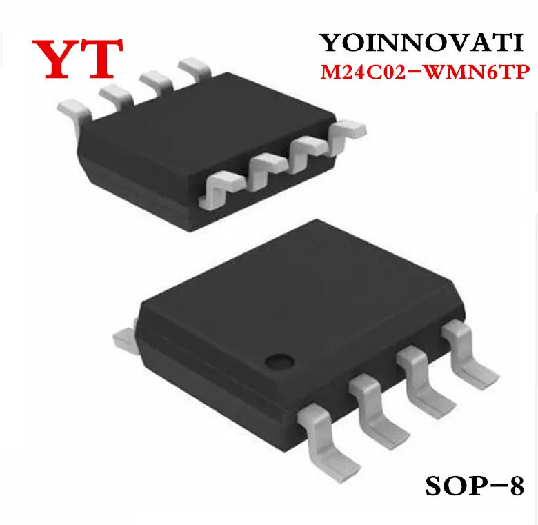 50 шт./лот M24C02-WMN6TP M24C02 24C02WP EEPROM 2 кбит 400 кГц SOP8 лучшее качество