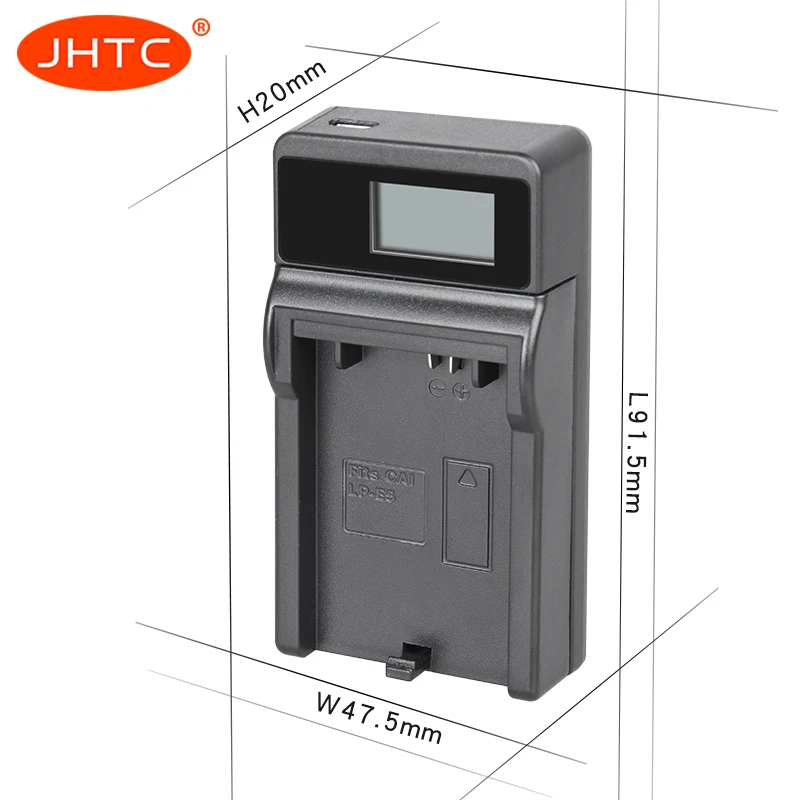 Зарядное устройство JHTC USB зарядное с ЖК дисплеем для Canon EOS Rebel XS T1i XSi 1000D 500D 450D Kiss X3 X2