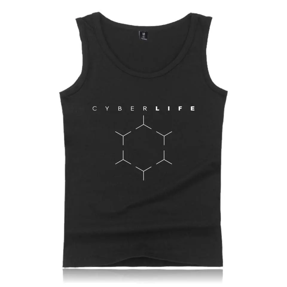 2018 New game detroit become human cosplay Sleeveless summer vest for adult man | Cosplay Costumes