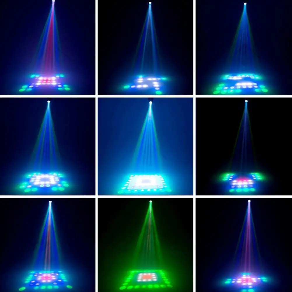 SOLLED 64LED звуковой датчик сценическая лампа для диджеев красочный проекционный