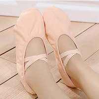 ushine new style full rubber band shoelace body shaping training yoga slippers shoes ballet dance shoes children girls woman