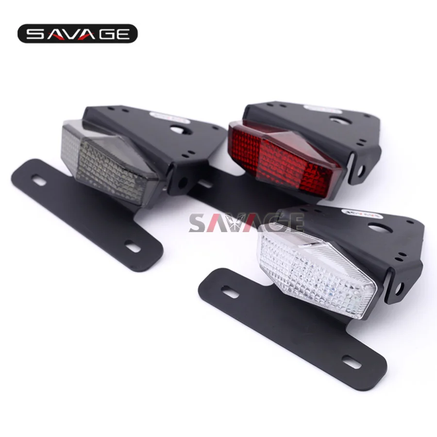 Держатель номерного знака Кронштейн светодиодный задний фонарь для HONDA XR 250R/400R