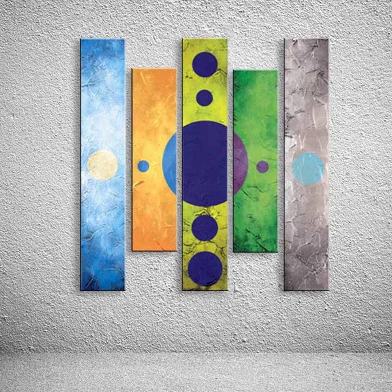 Набор для рисования на холсте круглые круги 5 шт.|oil painting|canvas paintingpainting for living room |