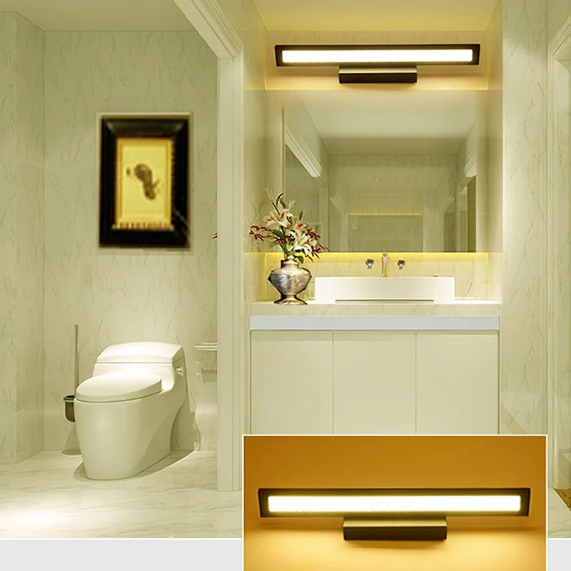 Apextech LED зеркало для макияжа в ванной настенный светильник комода Современный