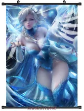 Постер аниме OVERWATCH Mercy Wall Scroll печатная картина домашний декор японский постер с