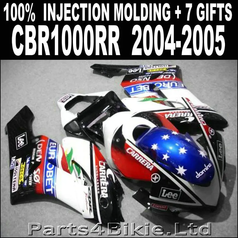 Высококачественные детали для HONDA CBR 1000 RR Обтекатели 2004 2005 горячая Распродажа