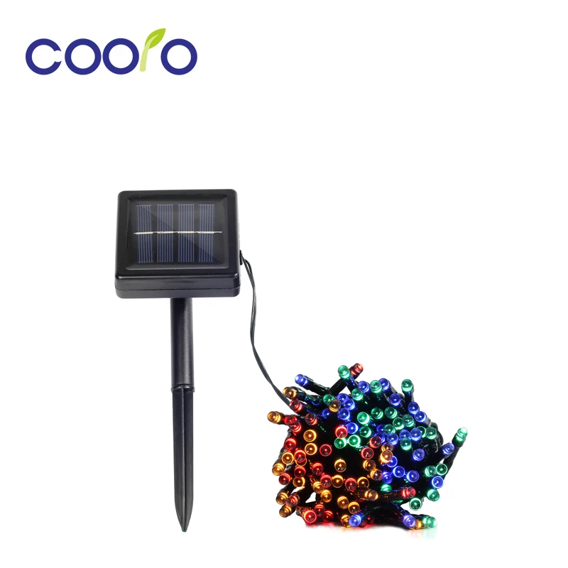 Светодиодная гирлянсветильник в виде цветка сакуры персика на солнечной батарее