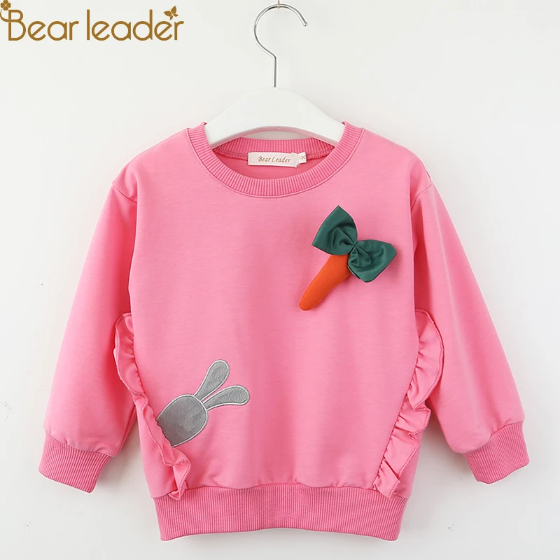 Bear Leader/рубашки для девочек; Новинка года; сезон осень; модные рубашки с длинными рукавами для активного отдыха; Детские рубашки с принтом короны для маленьких девочек