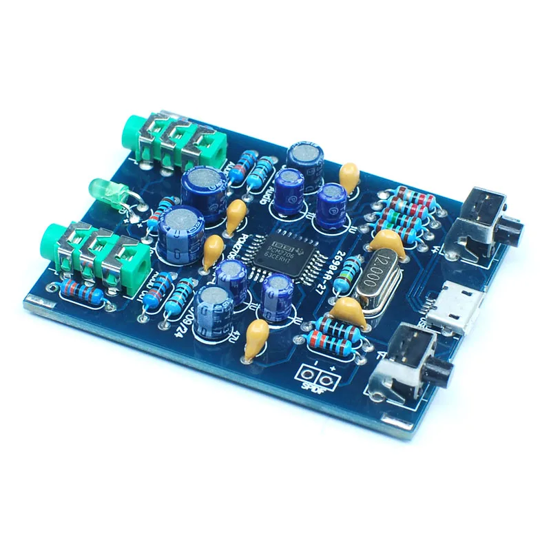 Shareconn PCM2706 HI USB звуковая карта DIY Kit USB DAC SPDIF android совместимый MicroUSB windows без драйвера Plug and Play