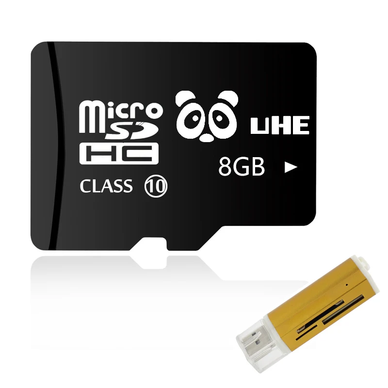 Черная карта памяти Microsd 32 Гб 64 tf карты 4 ГБ 8 16 флэш microsd с кардридером мини