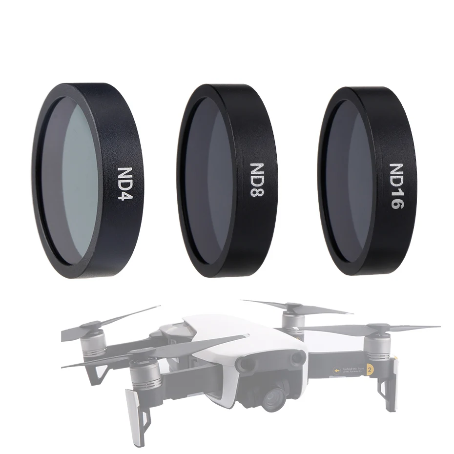 FOTOFLY для MAVIC AIR многослойный защитный фильтр UV/CPL/ND4/ND8/ND16 набор фильтров для DJI Mavic Air Drone Аксессуары для объективов камеры - Цвет: ND 4 8 16