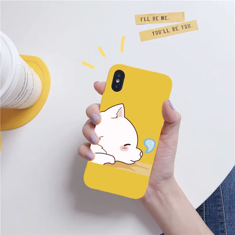 Прекрасный кот для iphone 6 6S 7 8 Plus10 ТПУ прекрасный и красивый мультфильм животных