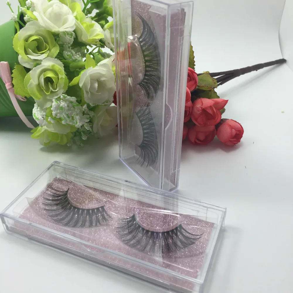 

Top quality Private label 20 pairs 3D strip lash russian volume false fake eyelash extensions Korea synthetic fiber lashes