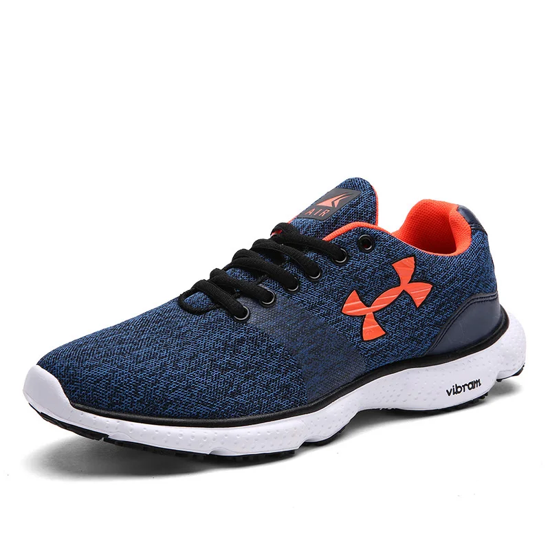 Blue New Mesh Men Casual Shoes Lace-up Men Shoes Lightweight Comfortable Breathable Walking Sneakers Tenis Feminino Zapatos - Цвет: Blue