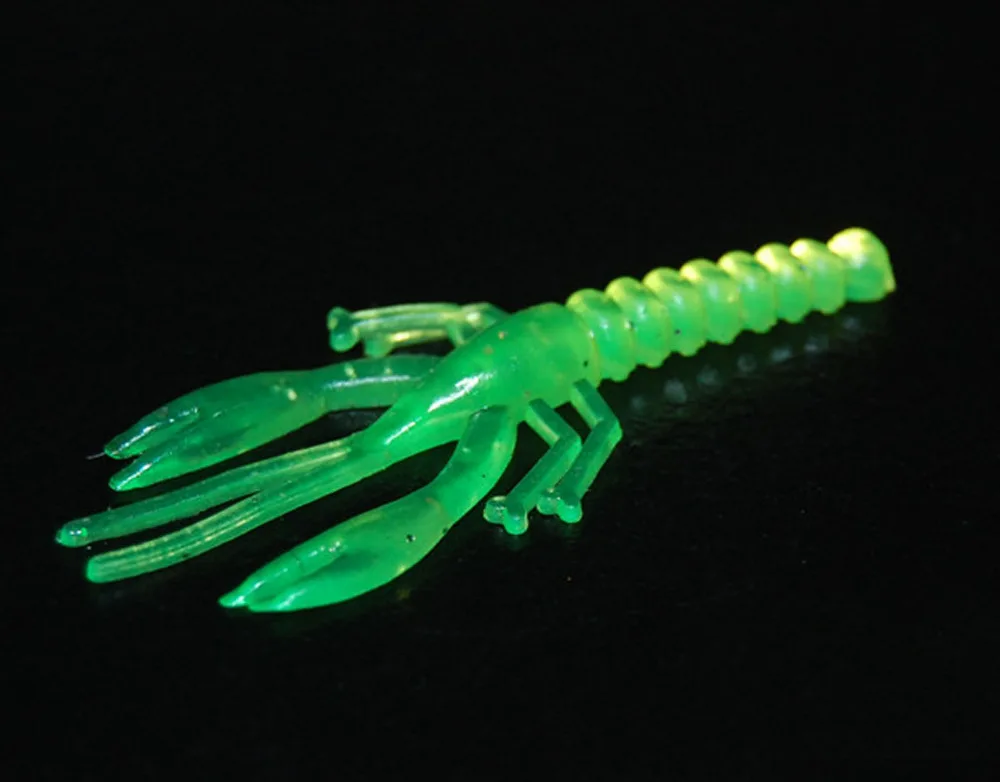 

100PCS Soft Fishing Rubber Lures Lure Shrimp Bait Bass