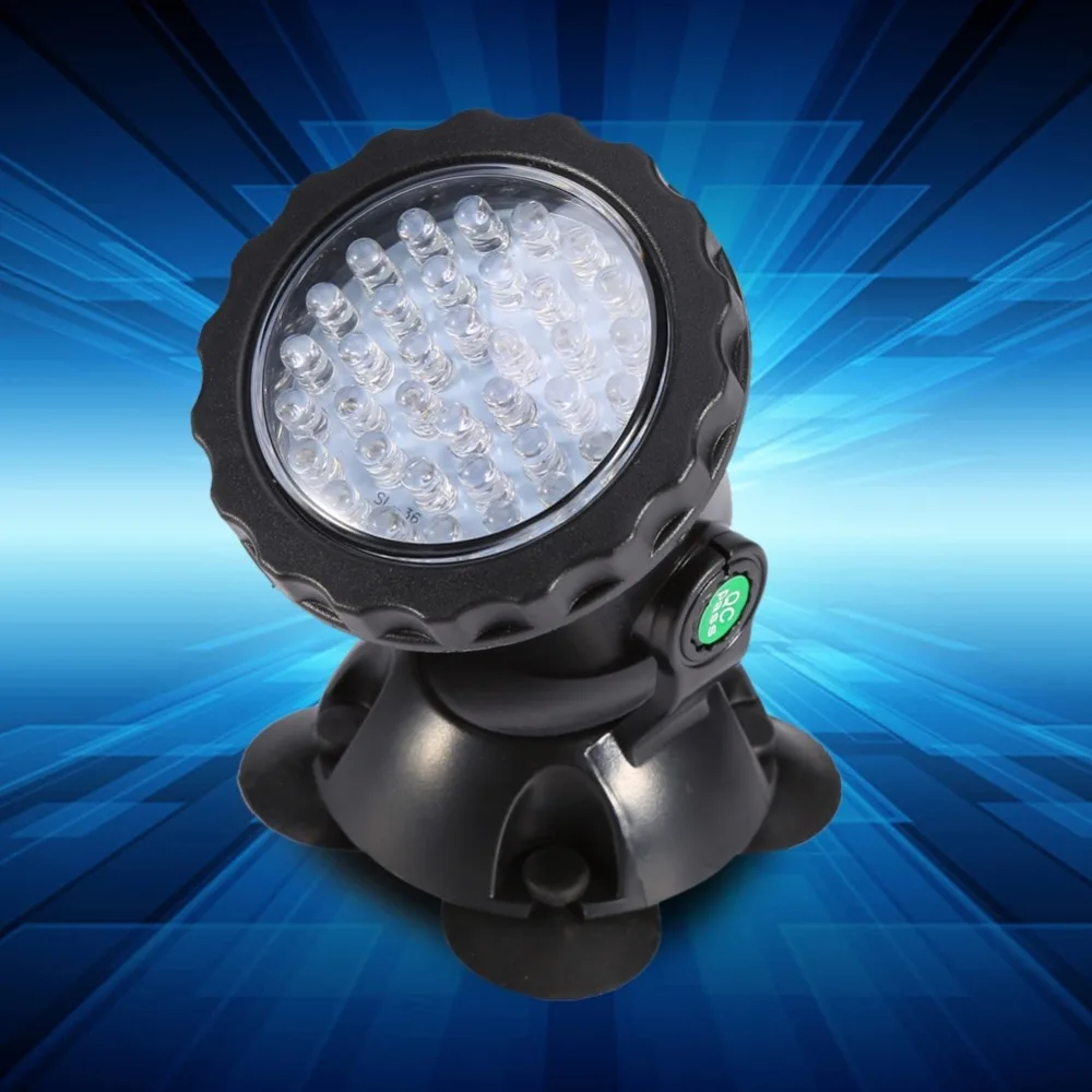 Погружной 36 светодиодный RGB подводный источник света водонепроницаемый аквариум