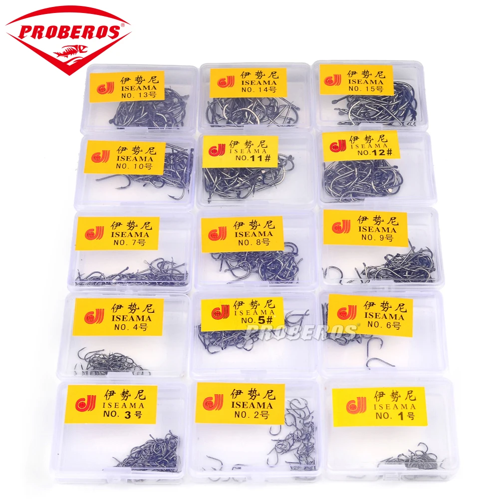 2 кор./лот рыболовные крючки Proberos SZ004 Iseama рыболовный крючок пластиковая коробка 1 #