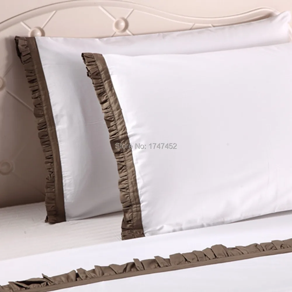 300Thread Count sheet set with coffee flounced