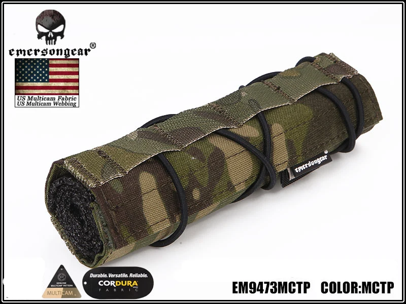 Emerson 18 см страйкбол подавитель крышка Emersongear Тактический аксессуар Quick Release CP подавитель Чехол Molle